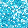 Glass Seed Beads - Transparent Rainbow (iridescent) Turquoise -  - 