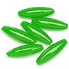 Spaghetti Beads - Green Op - Plastic Spaghetti Beads - Rice Beads - 