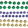 Mardi Gras Throw Beads - Party Beads - Gold / Purple / Green - Mardi Gras Necklace - Specialty Mardi Gras Beads - Parade Beads - 
