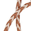 Bolo Tie Cord - Braided Bolo Cords - Beige / Tan - Leather Cord - Braided Leather Cord - Bolo Tie Supplies - 