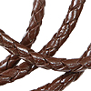 Leather Bolo Cord - Round Braided Leather Cord - Dk Brown - Bolo Leather - Leather Bolo Tie Cord - Leather Bolo Cord - 