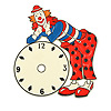 Clown Novelty Clock Face - Clock Face for Kids - Novelty Clock Faces - Clock Dial Face - Unique Wall Clocks - 