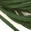 Suede Cord - Suede Lace - Hunter Green - Necklace Cord - Suede String - Flat Leather String - 