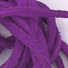Suede Cord - Suede Lace - Purple - Necklace Cord - Suede String - Flat Leather String - 