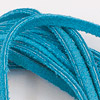 Suede Cord - Suede Lace - Turquoise - Necklace Cord - Suede String - Flat Leather String - 