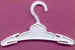 Plastic Doll Clothes Hanger - White - Doll Supplies - 