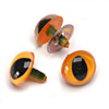 Cat Safety Eyes with Metal Washer - Plastic Cat Eyes - Yellow - Safety Eyes for Stuffed Animals - Replacement Eyes for Stuffed Animals - Safety Eyes for Toys - Shank Back Eyes - 