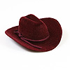 Mini Cowboy Hats - Deep Dk Red - Cowboy Hat - 