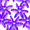 Starflake Beads - Sunburst Beads - Amethyst - 18mm Starflake Beads - Sunburst Beads - Starburst Beads - Ferris Wheel Beads - Paddlewheel Beads - 