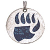 Bear Paw Pendant - Bear Paw Charm - Turq - Bear Paw Pendant for Necklace or Bracelet - 