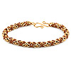 Chainmaille Jewelry - Byzantine Bracelet Kit - Caramel Latte - Jewelry Kit - Jump Ring Jewelry - 