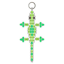 Beaded Gecko Key Chain
