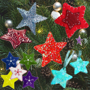 Easy Star Ornaments - Free Instructions