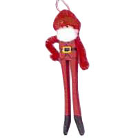 "Cute Christmas Clothespin Santa Ornaments - Free Craft Instructions