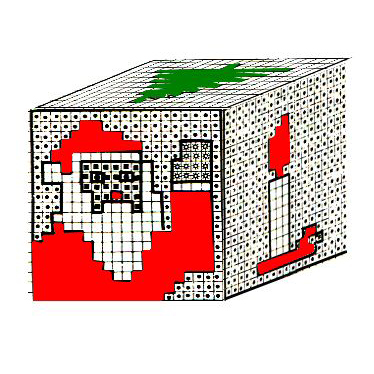 Christmas Cube with Plastic Canvas