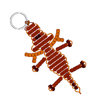 Beaded Deer Key Chain Pattern - Free Beaded Deer Keyring Pattern - Fun Beaded Key Rings
