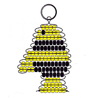 Beaded Fish Key Chain Pattern - Free Beaded Fishy Keyring Pattern - Fun Beaded Key Rings