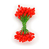 Floral Stamens - Artificial Flower Stamens - Red Holly Berry Stamens - Floral Supplies - Red - Artificial Stamens - Faux Stamens - Flower Making Supplies - 