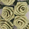 Satin Roses - Small Ribbon Roses - Sage Green - Satin Ribbon Roses - Floral Supplies - 