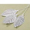 Victoria Lynn Single Rose Leaf - Metallic Silver - Silver leaf - 