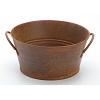Rusted Planter Tub - Miniature Wash Tub - Rusty Tub - Rusty Bucket - Rusty Metal Tub - Planter Tub - 