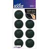 Sticko Label Stickers - Chalk Circles - Black - Chalkboard Stickers - Organization Labels - Chalk Circles - Label Stickers - 