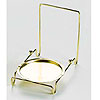 Cup and Saucer Display Holder with Gold Plate - Goldtone - Display Stand - 
