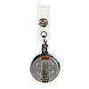 Retractable ID Badge Holder - Silver -  - 