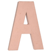 Paper Mache Letter - A - Natural - Paper Mache Crafts - Paper Mache Alphabet - 