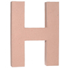 Paper Mache Letter - H - Natural - Paper Mache Crafts - Paper Mache Alphabet - 