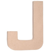 Paper Mache Letter - J - Natural - Paper Mache Crafts - Paper Mache Alphabet - 