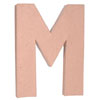 Paper Mache Letter - M - Natural - Paper Mache Crafts - Paper Mache Alphabet - 