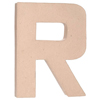Paper Mache Letter - R - Natural - Paper Mache Crafts - Paper Mache Alphabet - 