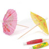 Paper Drink Parasols - Tropical Colors - Paper Umbrella - 