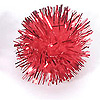 Craft Glitter Tinsel PomPoms - Red - Sparkle Pom Poms - Glitter Pom Poms - Sparkly Pom Poms - 