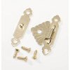 Brass Clasp - Curved - Brass - Button Clasp - 