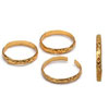 Aluminum Wedding Rings - Gold - Novelty Wedding Rings - Craft Wedding Rings - 