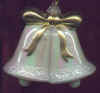 Plastic Christmas Bell Ornament - White Iridescent - Christmas Bell Decorations - Christmas Bells - Craft Bells - 