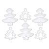Assorted Foam Christmas Trees - Christmas Ornaments - White - Durafoam  - Christmas Decorations - Christmas Ornaments - Christmas Tree Ornaments - 