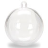 100mm Clear Plastic Ornaments - Clear Fillable Ornaments - Clear Fillable Christmas Ornaments - Clear - Clear Plastic Christmas Ornaments - Clear Plastic Ball Ornaments - Clear Plastic Ornaments To Fill - Fillable Ornament Balls - 