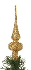 Finial Tree Topper - Gold Glitter - Tree Toppers - Christmas Tree Top - 