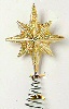 Star Tree Topper - Christmas Tree Star - Gold Glitter - Tree Toppers - Christmas Tree Top - 