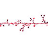 Foil Garland with Mini Stars - Red - Christmas Garland - Star Garland - 4th of July Garland - 