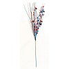 Red White & Blue Metallic Floral Spray - Red White & Blue - 4th of July Decorations - Memorial Day Decorations - 