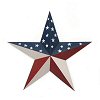 Americana Tin Star - Red, White And Blue - 4th of July - 