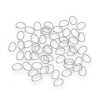 Oval Jump Rings - Bright Silver - Jump Rings - Oval - 