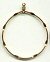 Notched Earring Hoops - Gold -  - 