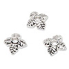 Bead Caps - Leaf Design - Silver - Jewelry Making Supplies - Bead Cap - 