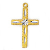 Cross Charms - GOLD - Aluminum Cross Charms - 