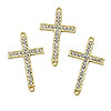 Cross Jewelry Connectors - Gold - Bracelet Connectors - Jewelry Spacers - 